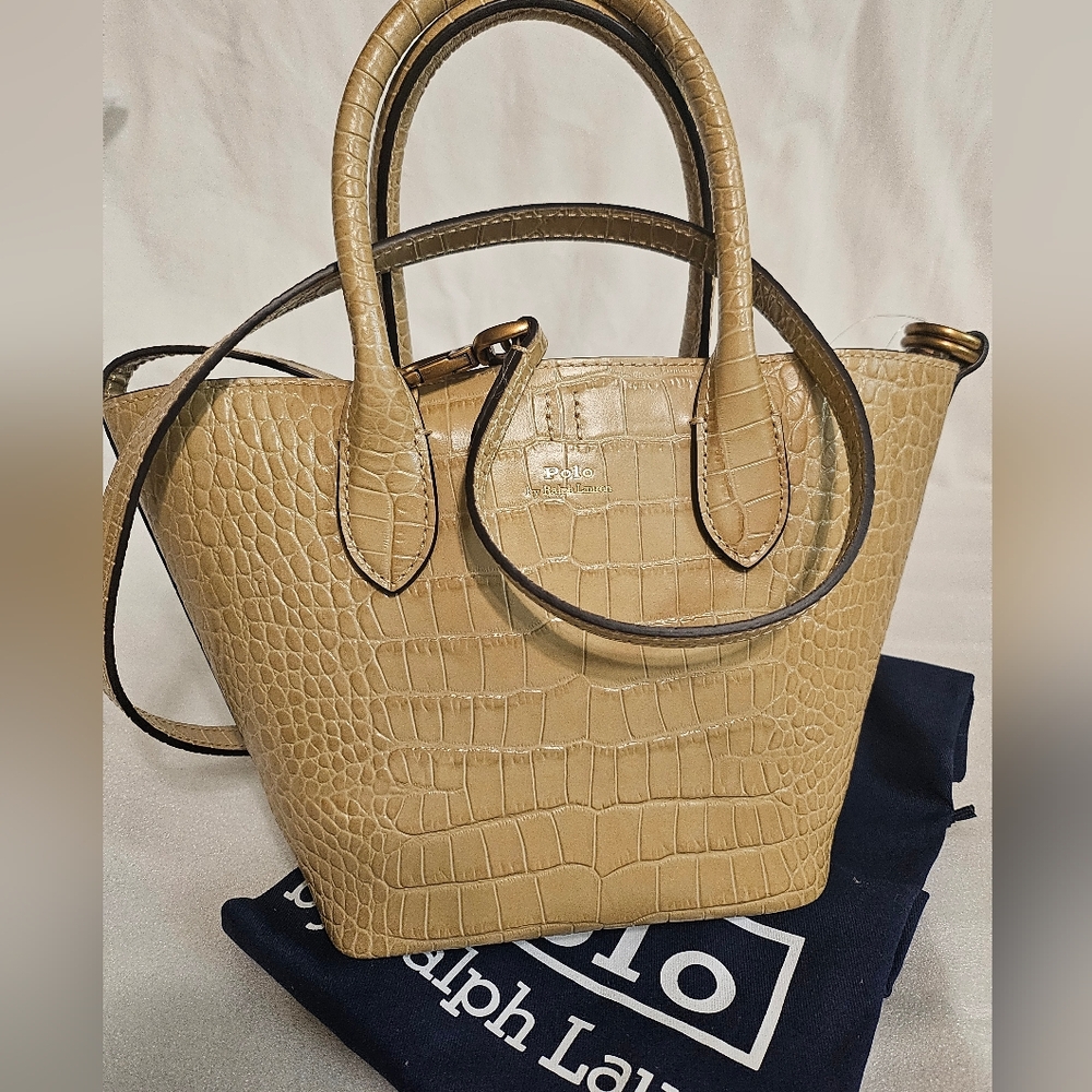 POLO RALPH LAUREN Croc 2Way Bag Limited Edition Iconic Design